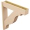 Ekena Millwork 7 1/2-in W x 34-in D x 38-in H Funston Block Rough Cedar Woodgrain TimberThane Outlooker, Primed Tan OUTUR075X34X38FST44RCPR - alternate 4